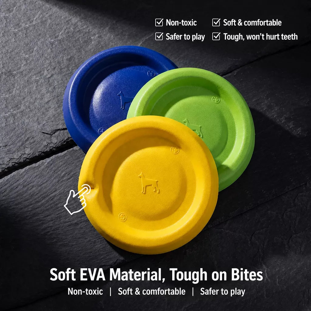 Floating Flying Disc Dog Toy Sets for Fetch and Water Play