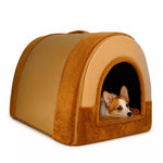 Enclosed Washable Pet House Bed