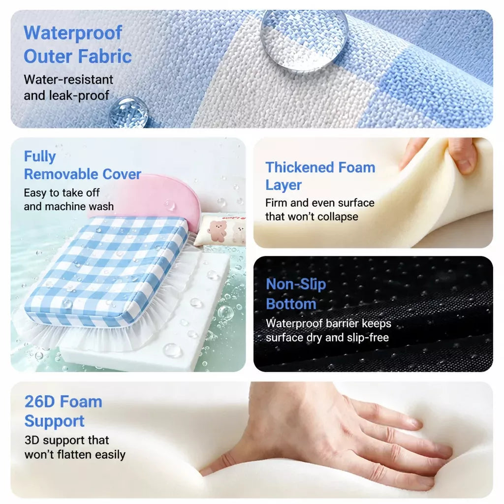 All-Season Pet Bed Mattress with Pillow