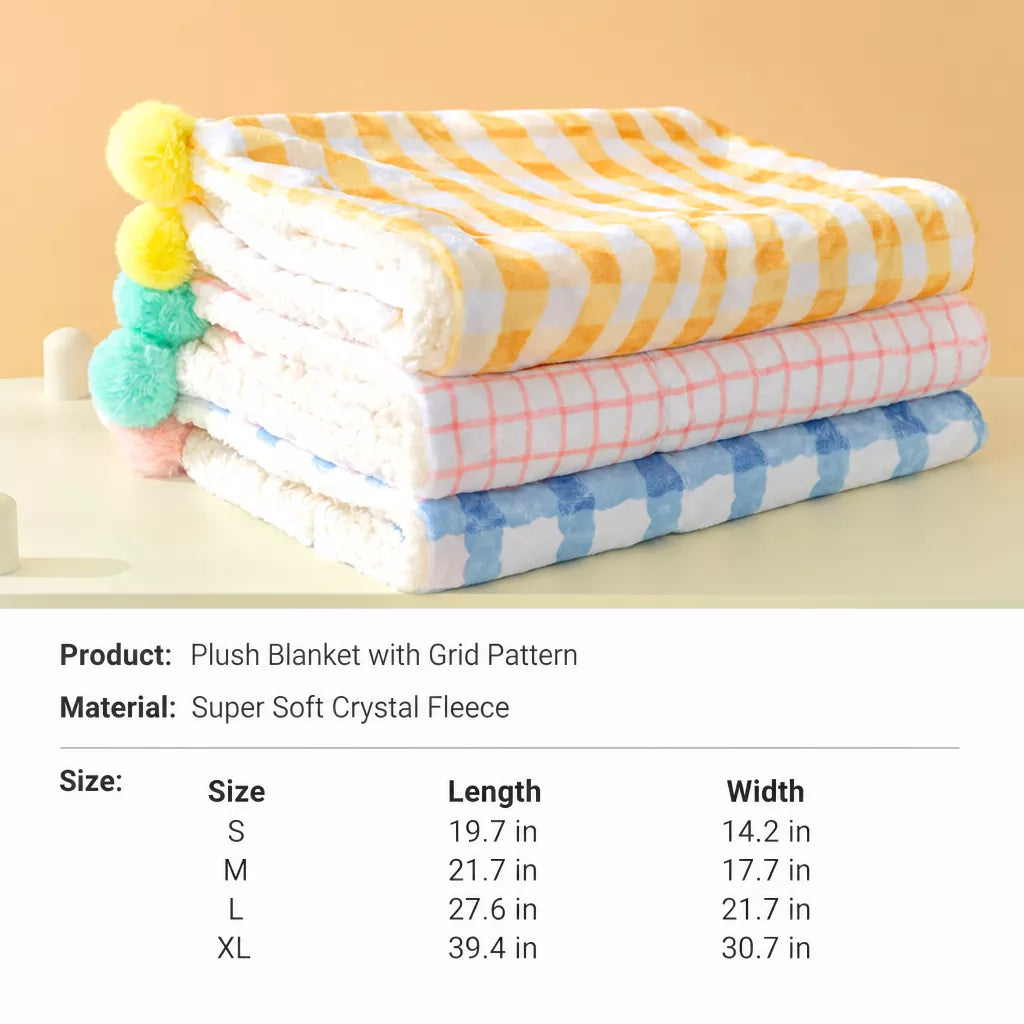 Cotton-Linen Pet Blanket Mat for Cats and Dogs