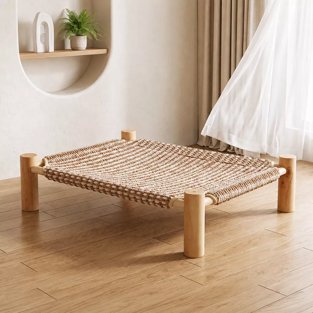 Woven Cat Bed with Scratching Board