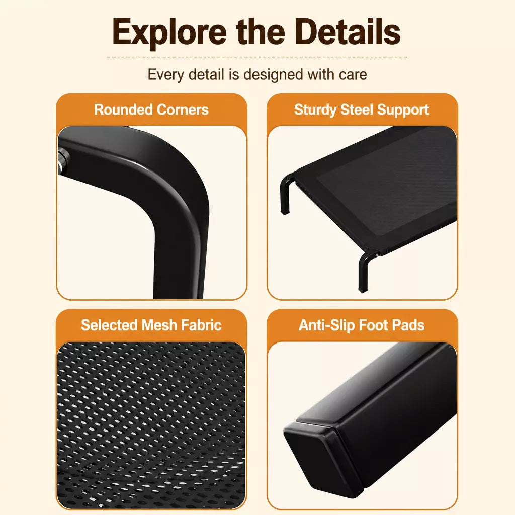 Elevated Mesh Dog Cot Bed