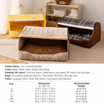 Enclosed Pet Bed with Removable, Washable Cover