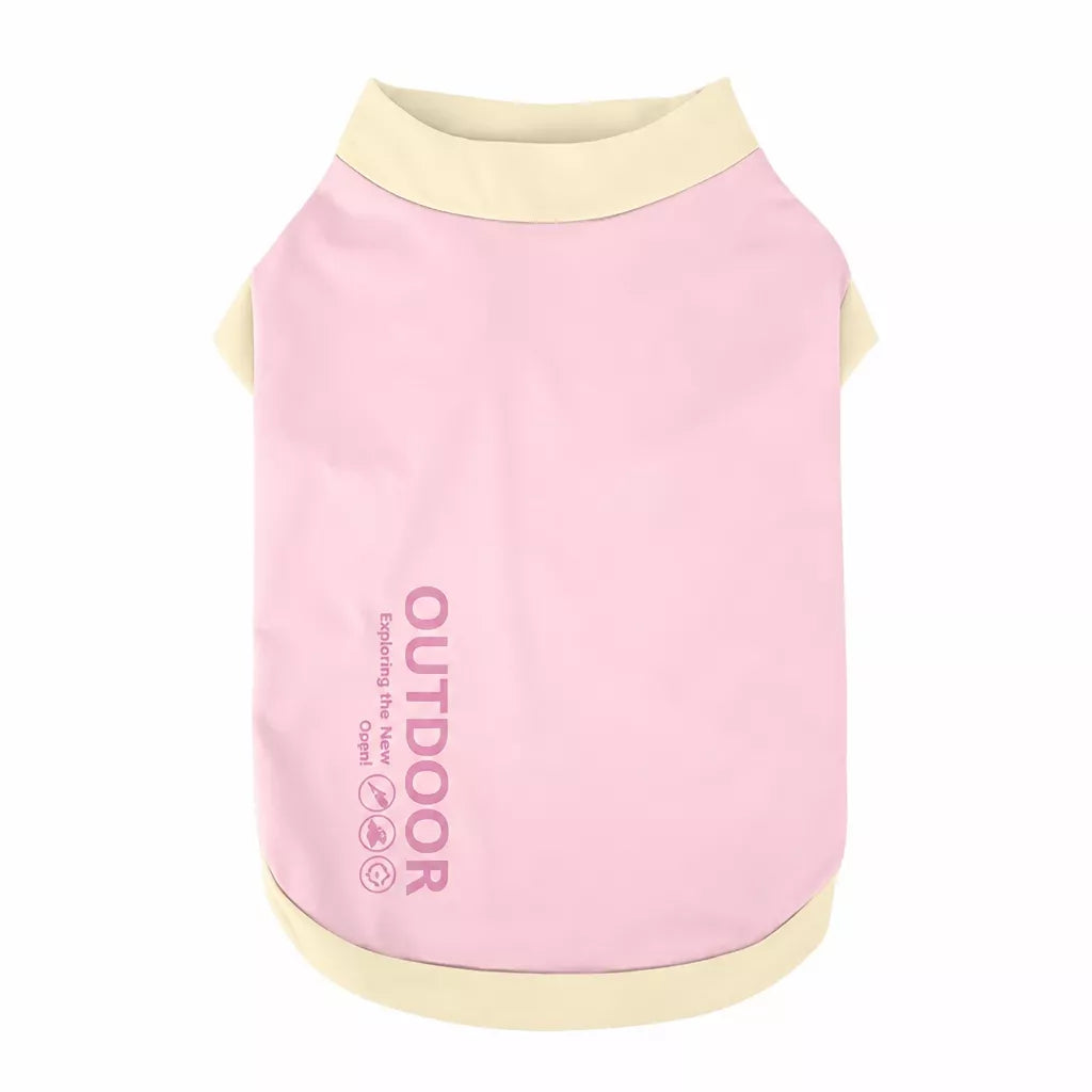 Lightweight Printed Color-Block Vest for Small Dogs