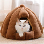 Enclosed Cat Bed with Removable, Washable Cover