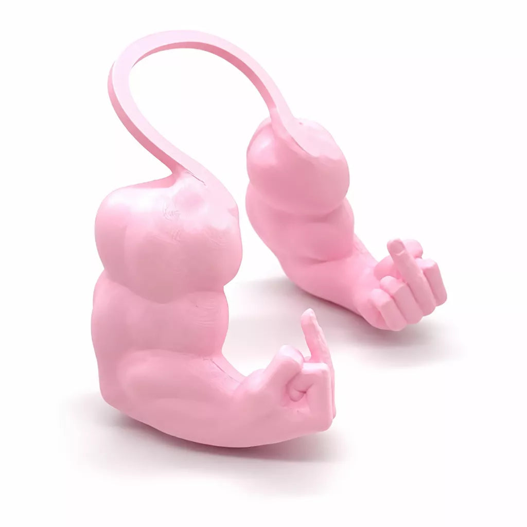3D-Printed Muscular Arm Pet Neck Accessory