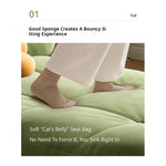 Fold-Out Sofa Bed with Scratch-Resistant Fabric and Solid Wood Legs mgj-0212-green