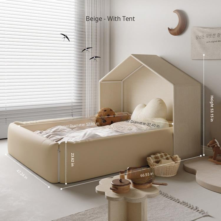 Modular Bed Rail Fence with Mattress & Tent, Anti-Collision Tent Bed Guard for Babies, Kids & Adults ml-0511-2