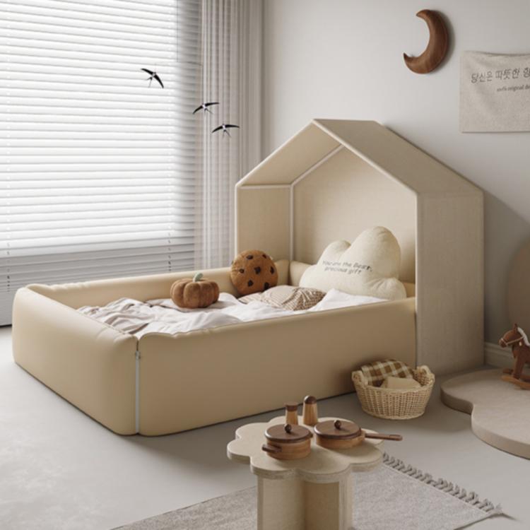 Modular Bed Rail Fence with Mattress & Tent, Anti-Collision Tent Bed Guard for Babies, Kids & Adults ml-0511-2