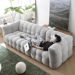 Light Gray Pine Sofa - Modern, Comfortable & Stylish Seating for Your Home my-344