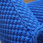 Luxurious Blue Pine Quilted Sofa with Silk Floss Cushion my-349