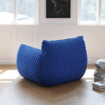Luxurious Blue Pine Quilted Sofa with Silk Floss Cushion my-349