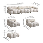 Luxurious White Pine Sofa - Elegant & Comfortable Living Room Furniture my-353