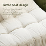 Modern Green and White Fabric Sofa, Cream Style 3-Seater Color-Block Couch for Living Room my-354