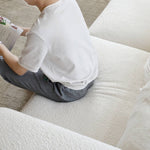 Luxurious White Pine Down Sofa - Ultimate Comfort and Style my-367