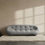 Modern Gray Shell-Inspired Sofa, Italian Minimalist Irregular Couch for Living Room my-370