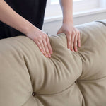 Luxurious Gray Pine Suede Down Bed for Ultimate Comfortmy-377