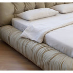 Luxurious Gray Pine Suede Down Bed for Ultimate Comfortmy-377