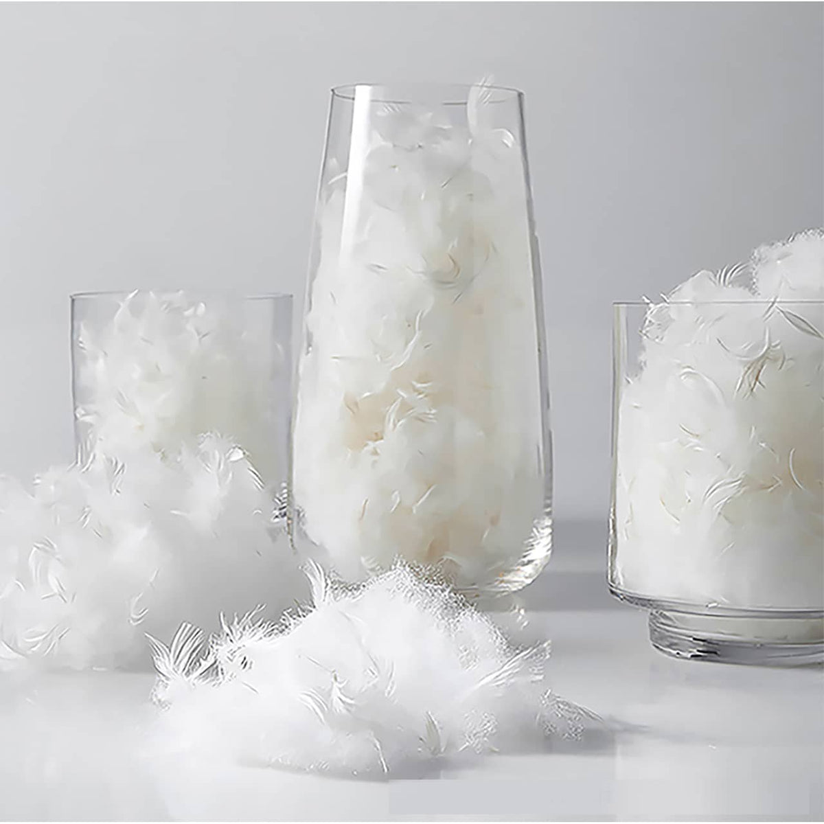 Luxurious Off-White Pine Bed with Premium Leather and Down Upholstery my-380