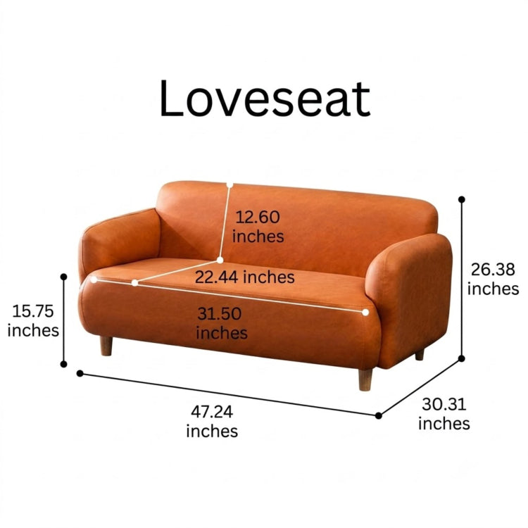 Colorful Low-Leg Tech Fabric Sofa, 2/3-Seater Couch for Small Living Room qm-1
