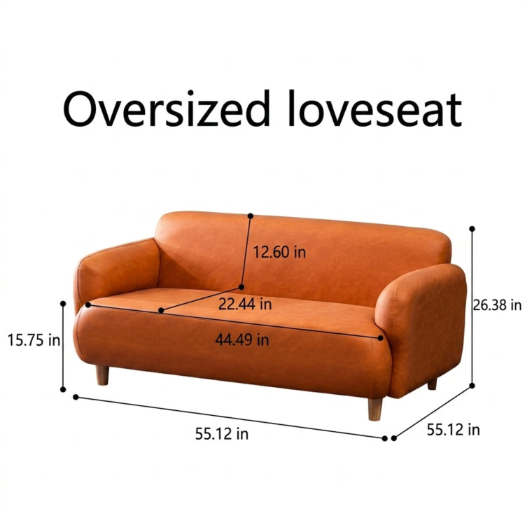 Colorful Low-Leg Tech Fabric Sofa, 2/3-Seater Couch for Small Living Room qm-1