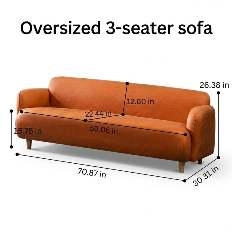 Colorful Low-Leg Tech Fabric Sofa, 2/3-Seater Couch for Small Living Room qm-1