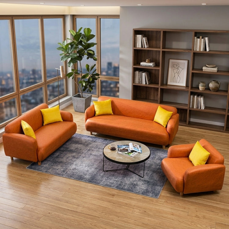 Colorful Low-Leg Tech Fabric Sofa, 2/3-Seater Couch for Small Living Room qm-1