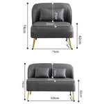 Modern Multi-Color Sofa: Gray, Yellow, Off-White, Dark Green, Orange - Premium Techno Fabric & Cotton, Wood Frame qm-13