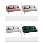 Modern Multi-Color Sofa: Gray, Yellow, Off-White, Dark Green, Orange - Premium Techno Fabric & Cotton, Wood Frame qm-13