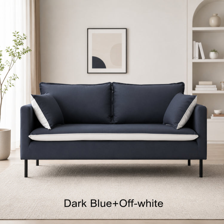 Nordic Tech Fabric Sofa, Colorful 2/3-Seater Couch for Small Living Room qm-5