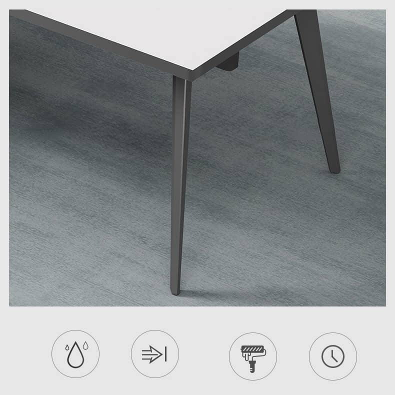 Stylish White Particle Board Table for Modern Interiors qs-155