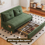 Stylish Solid Wood Corduroy Sofa in Elegant Green - Perfect for Modern Living Rooms fdh-3110(副本)