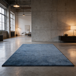Front Door Mat, 6 x 4 ft Commercial Floor Mat for Indoor and Outdoor, Industrial Entrance Carpet with PVC Backing, Heavy Duty Washable Entry Rug for Hallway, Kitchen, Balcony, Garage, Slate Blue-T3342P478097 - 场景图