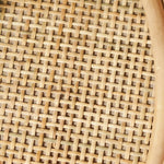 Natural Wood Tea Table with Rattan Accents and Glass Top – Elegant and Durable tzm-529