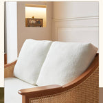 Black Rattan Tea Table with Natural Ash Wood Finish tzm-545