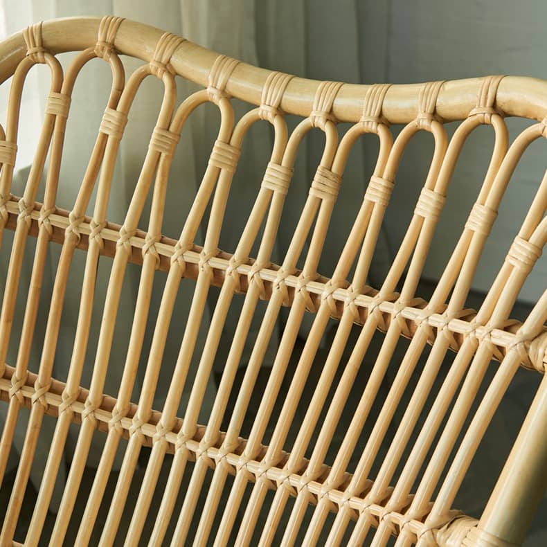 Natural Wood Finish Rattan Tea Table - Elegant & Timeless Design tzm-549