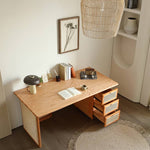 Sleek Rattan Chair in Natural Ash Wood Finish - Perfect for Stylish Interiors tzm-552