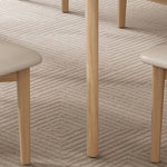 Stylish White and Gray Sintered Stone Table with Durable Rubber Wood Base ybn-388