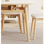 Elegant White Rubber Wood Dining Table with Durable Sintered Stone Top ybn-391