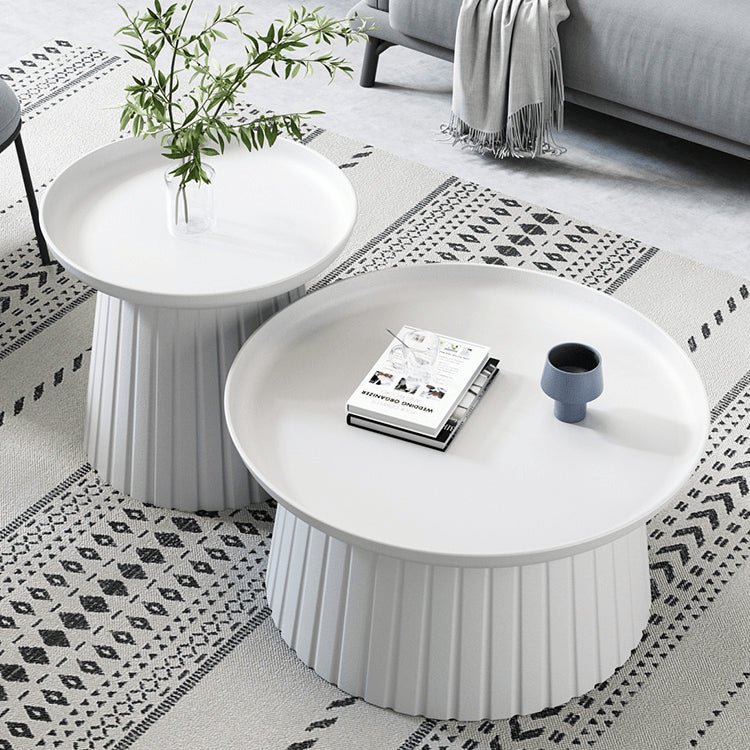 Chic Multi-Color Tea Table – White, Off-Yellow, Pink, Gray, and Green Options ym-627