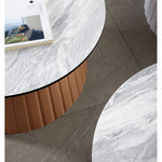 Chic Multi-Color Tea Table – White, Off-Yellow, Pink, Gray, and Green Options ym-627