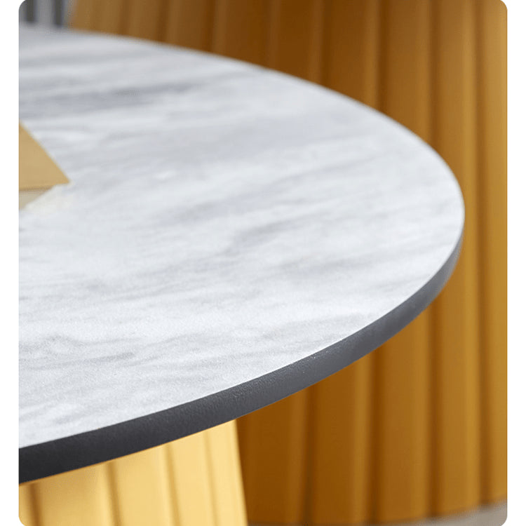 Chic Multi-Color Tea Table – White, Off-Yellow, Pink, Gray, and Green Options ym-627