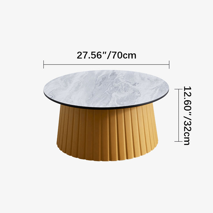 Chic Multi-Color Tea Table – White, Off-Yellow, Pink, Gray, and Green Options ym-627