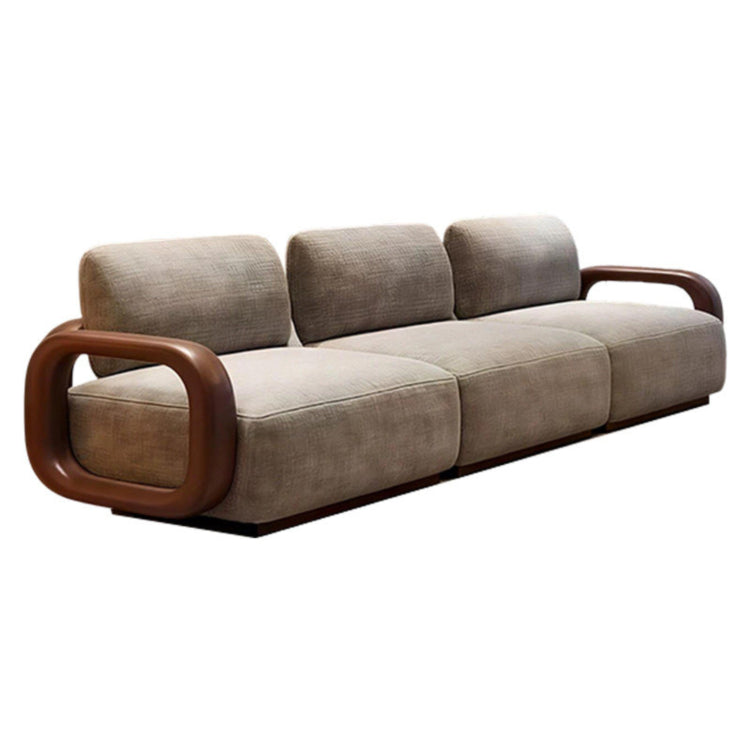 Understated Luxury Black Walnut Solid Wood Sofa Set, Modern Living Room Furniture with Mortise and Tenon Construction ymj-0226-62