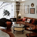 Stunning Black & Cherry Wood Tea Table with Glass Top and Rattan Weaving yw-169