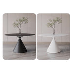 Elegant White & Black Sintered Stone Table for Modern Dining Spaces yw-170