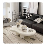 Modern Off White Black GFRP Tea Table - Stylish & Durable Design yw-178