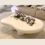 Modern Off White Black GFRP Tea Table - Stylish & Durable Design yw-178