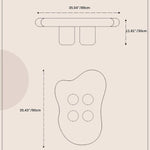 Modern Off White Black GFRP Tea Table - Stylish & Durable Design yw-178