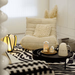 Elegant Black & Natural Wood Color Particle Board Tea Table - Stylish & Functional yw-179